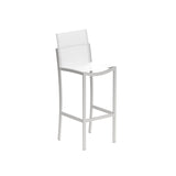 Royal Botania O-zon OZN43T Tabouret haut de bar Inox Brossé SS - Toile White WU 