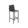 Royal Botania O-zon OZN43T Tabouret haut de bar Laqué Black A - Toile Black ZU 
