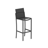 Royal Botania O-zon OZN43T Tabouret haut de bar Laqué Black A - Toile Black ZU 