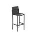 Royal Botania O-zon OZN43T Tabouret haut de bar Laqué Black A - Toile Black ZU 