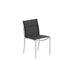 Royal Botania O-zon OZN47T Chaise repas empilable Inox Brossé SS - Toile Black ZU 