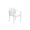 Royal Botania O-zon OZN55T Fauteuil repas empilable Inox Brossé SS - Toile White WU 