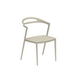 Royal Botania Styletto Fauteuil repas empilable Aluminium Pebble PB 