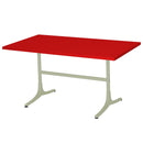 Schaffner Arbon Table repas rabattable 117x70cm Vert Pastel 64 Rouge 30 
