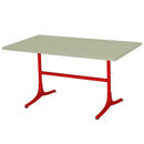 Schaffner Arbon Table repas rabattable 140x80cm Rouge 30 Vert Pastel 64 