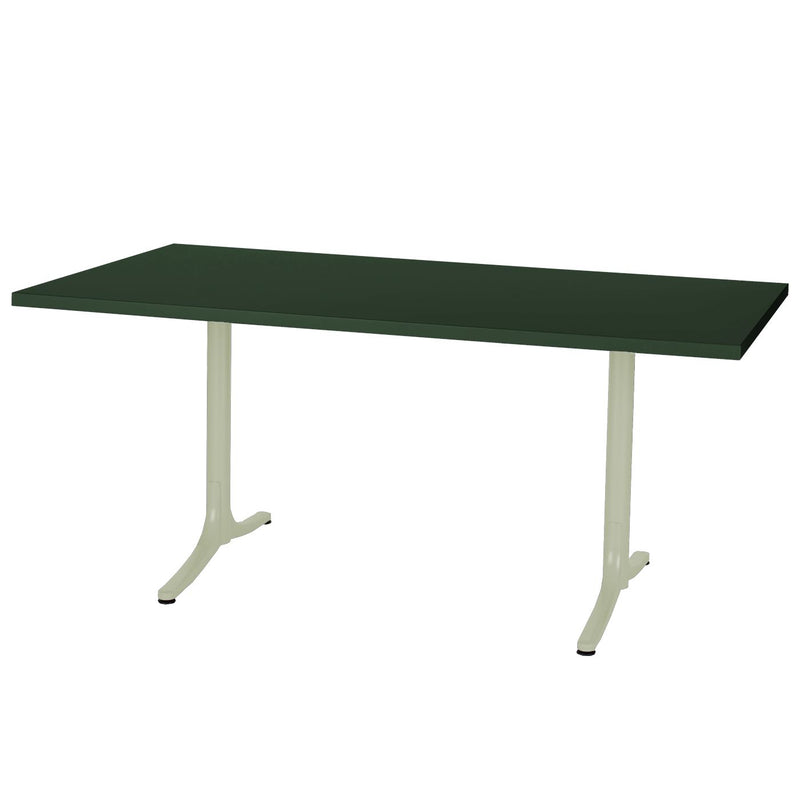 Schaffner Arbon Table repas rabattable 165x90cm Vert Pastel 64 Vert Sapin 66 