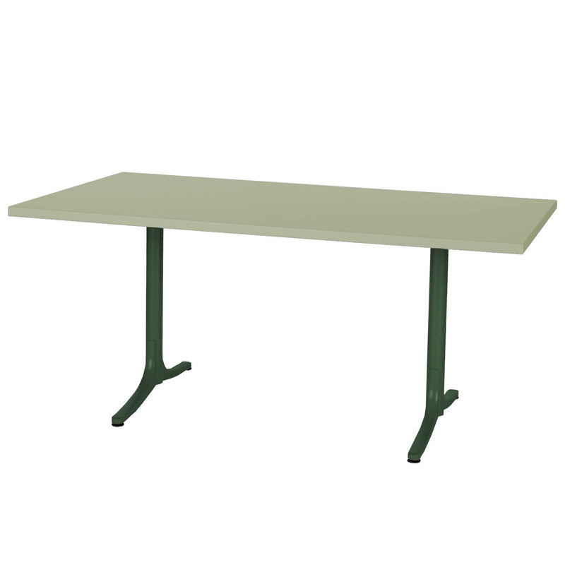 Schaffner Arbon Table repas rabattable 165x90cm Vert Sapin 66 Vert Pastel 64 