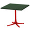 Schaffner Arbon Table repas rabattable 70x70cm Rouge 30 Vert Sapin 66 
