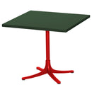 Schaffner Arbon Table repas rabattable 80x80cm Rouge 30 Vert Sapin 66 