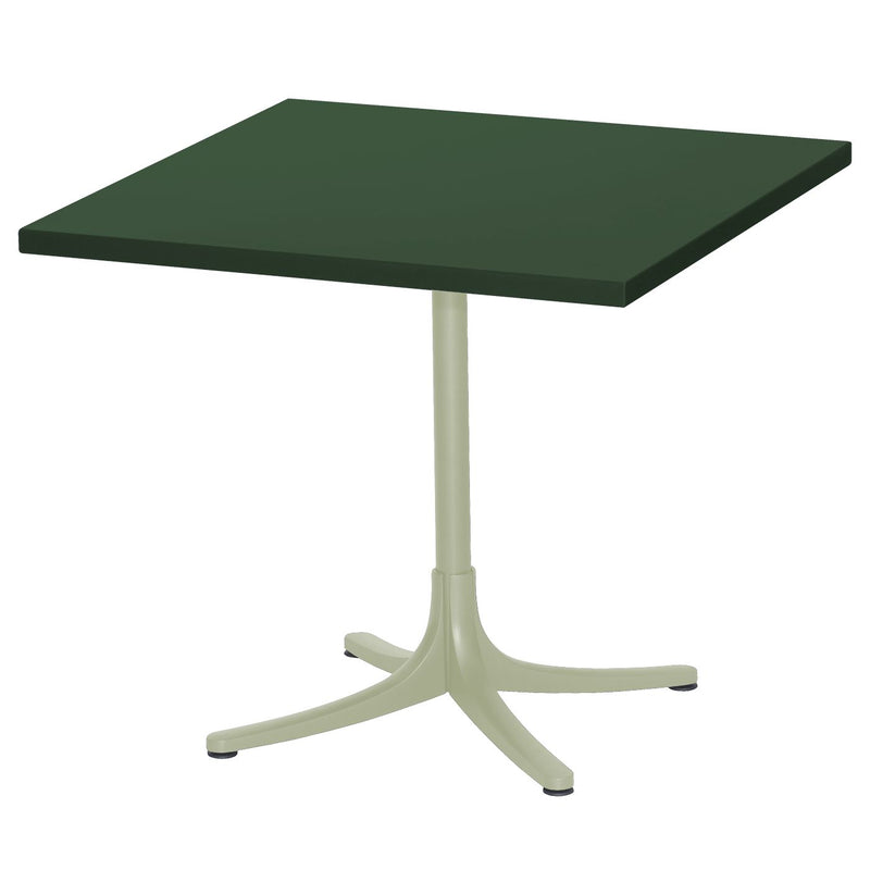 Schaffner Arbon Table repas rabattable 80x80cm Vert Pastel 64 Vert Sapin 66 