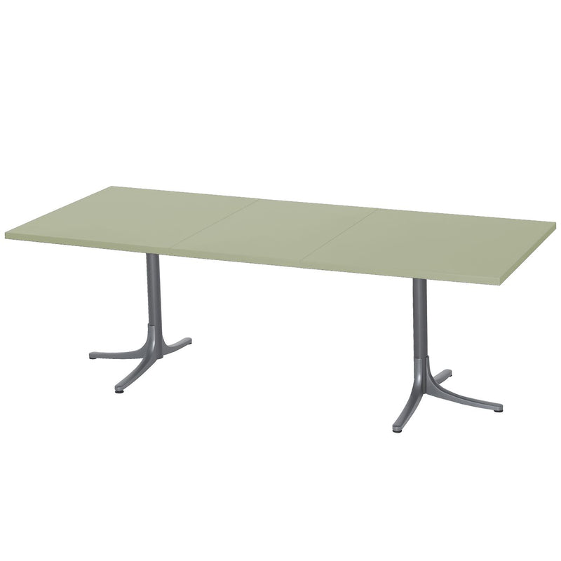 Schaffner Arbon Table repas rabattable extensible 160/218x90cm Graphite 73 Vert Pastel 64 