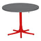 Schaffner Arbon Table repas rabattable Ø117cm Rouge 30 Graphite 73 