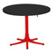 Schaffner Arbon Table repas rabattable Ø117cm Rouge 30 Noir 91 
