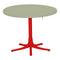 Schaffner Arbon Table repas rabattable Ø117cm Rouge 30 Vert Pastel 64 