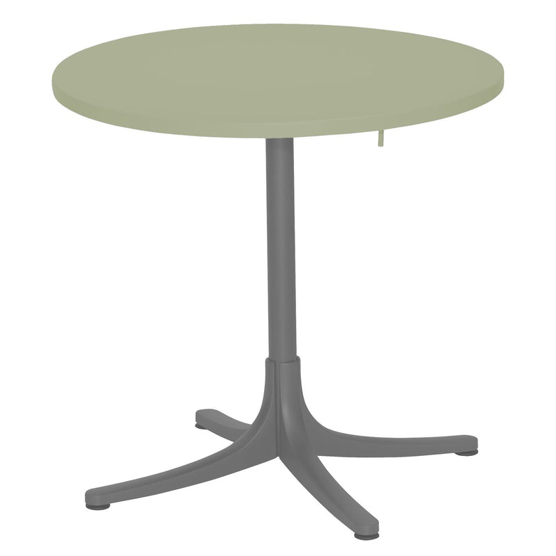 Schaffner Arbon Table repas rabattable Ø72cm Graphite 73 Vert Pastel 64 