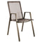 Schaffner Basel Fauteuil repas empilable Champagne 85 Marron 82 