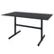 Schaffner Basel table repas rabattable 120x80cm Anthracite 77 Anthracite 77 