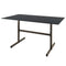 Schaffner Basel table repas rabattable 120x80cm Champagne 85 Anthracite 77 