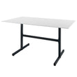 Schaffner Basel table repas rabattable 140x80cm Anthracite 77 Blanc 90 