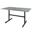 Schaffner Basel table repas rabattable 140x80cm Anthracite 77 Déco Béton dd 