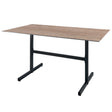 Schaffner Basel table repas rabattable 140x80cm Anthracite 77 Déco Chêne de 