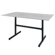 Schaffner Basel table repas rabattable 140x80cm Anthracite 77 Déco Stromboli Clair db 