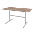 Schaffner Basel table repas rabattable 140x80cm Blanc 90 Déco Chêne de 