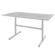 Schaffner Basel table repas rabattable 140x80cm Blanc 90 Déco Stromboli Clair db 