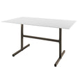 Schaffner Basel table repas rabattable 140x80cm Champagne 85 Blanc 90 