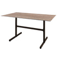 Schaffner Basel table repas rabattable 140x80cm Moka 88 Déco Chêne de 