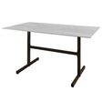 Schaffner Basel table repas rabattable 140x80cm Moka 88 Déco Stromboli Clair db 