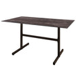 Schaffner Basel table repas rabattable 140x80cm Moka 88 Déco Stromboli Foncé da 
