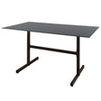 Schaffner Basel table repas rabattable 140x80cm Moka 88 Graphite 73 