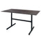 Schaffner Basel table repas rabattable 160x90cm Anthracite 77 Déco Cooperfield dc 
