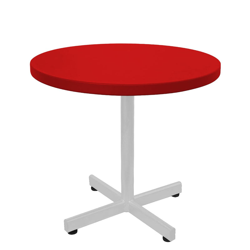 Schaffner Basic Table d'appoint rabattable Ø54cm h:50cm Blanc 90 Rouge 30 