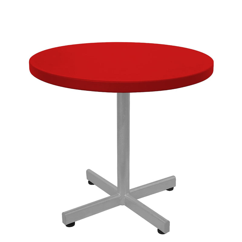 Schaffner Basic Table d'appoint rabattable Ø54cm h:50cm Gris Argent 78 Rouge 30 