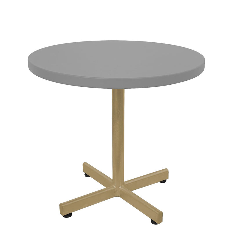 Schaffner Basic Table d'appoint rabattable Ø54cm h:50cm Marron Pastel 83 Gris Argent 78 