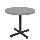 Schaffner Basic Table d'appoint rabattable Ø54cm h:50cm Noir 91 Gris Argent 78 