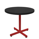 Schaffner Basic Table d'appoint rabattable Ø54cm h:50cm Rouge 30 Noir 91 