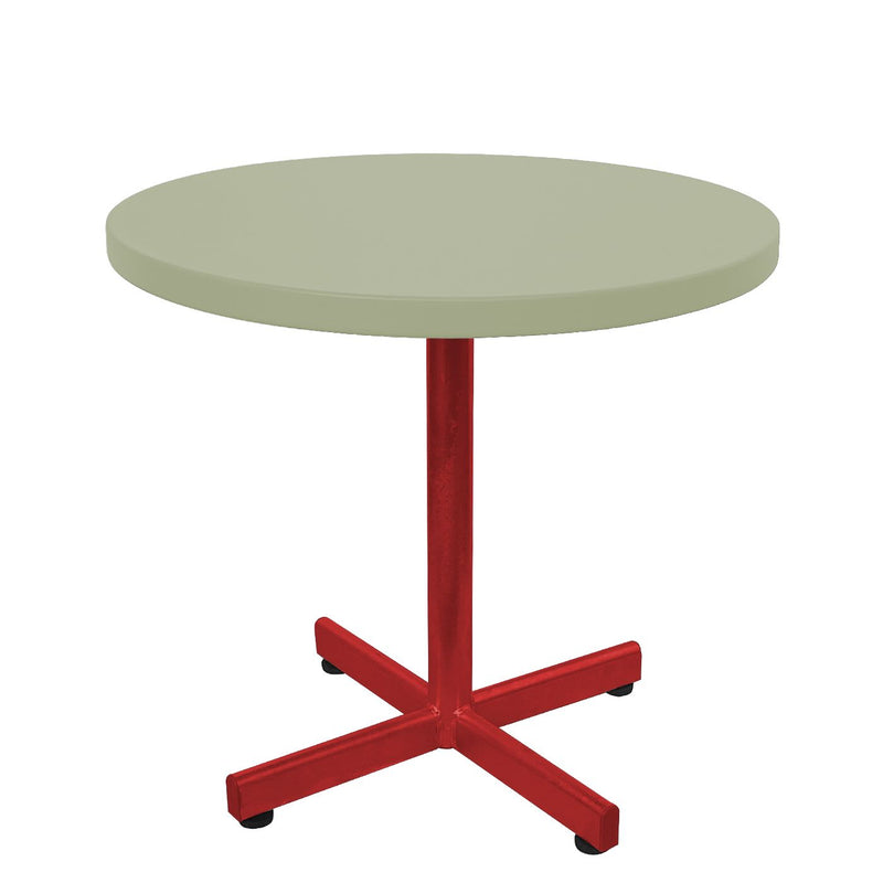 Schaffner Basic Table d'appoint rabattable Ø54cm h:50cm Rouge 30 Vert Pastel 64 