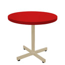 Schaffner Basic Table d'appoint rabattable Ø54cm h:50cm Sable Pastel 15 Rouge 30 