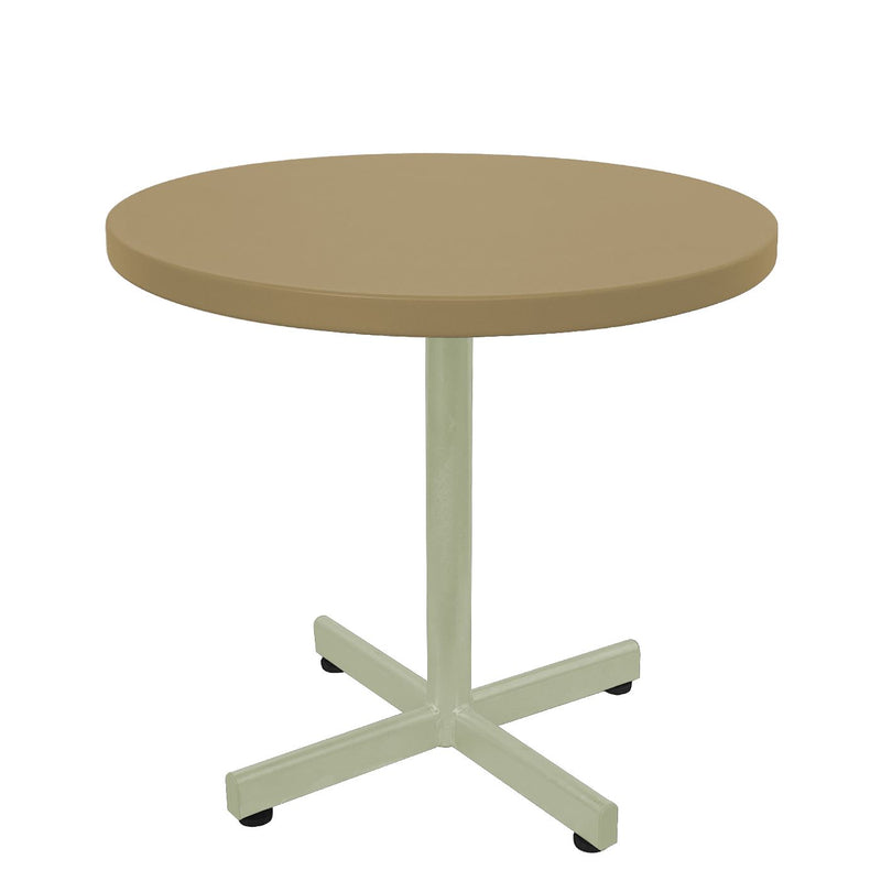 Schaffner Basic Table d'appoint rabattable Ø54cm h:50cm Vert Pastel 64 Marron Pastel 83 