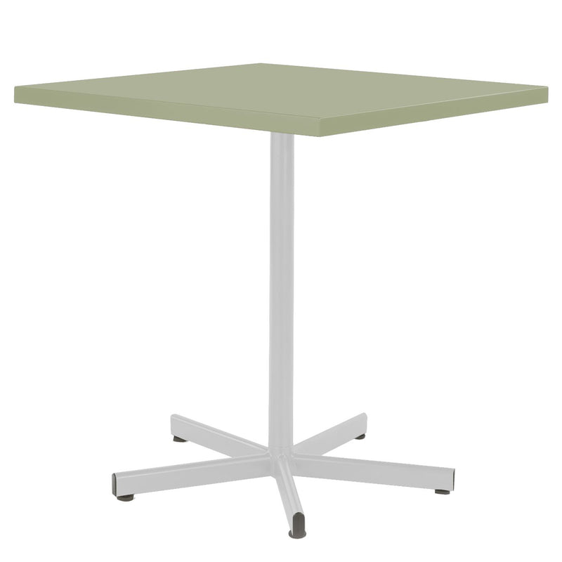 Schaffner Basic Table repas rabattable 70x70cm Blanc 90 Vert Pastel 64 