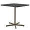 Schaffner Basic Table repas rabattable 70x70cm Champagne 85 Anthracite 77 