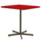 Schaffner Basic Table repas rabattable 70x70cm Champagne 85 Rouge 30 