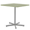 Schaffner Basic Table repas rabattable 70x70cm Gris Argent 78 Vert Pastel 64 