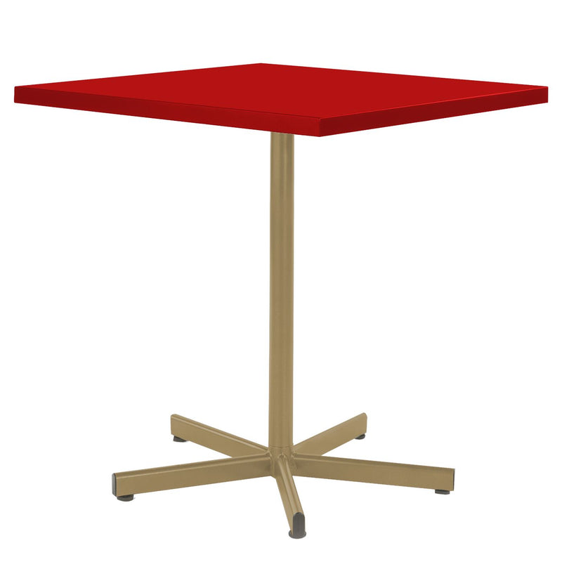 Schaffner Basic Table repas rabattable 70x70cm Marron Pastel 83 Rouge 30 