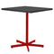 Schaffner Basic Table repas rabattable 70x70cm Rouge 30 Anthracite 77 