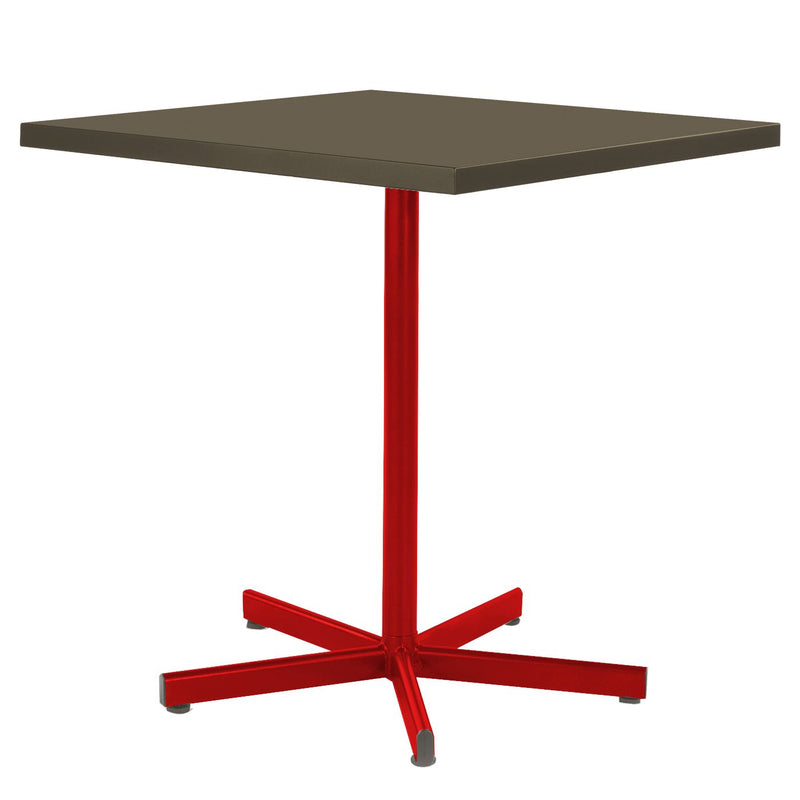 Schaffner Basic Table repas rabattable 70x70cm Rouge 30 Champagne 85 