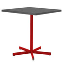 Schaffner Basic Table repas rabattable 70x70cm Rouge 30 Graphite 73 